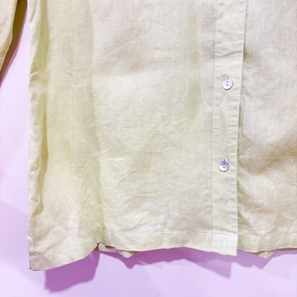 PROPORTION PETITE CONRAD C Lime green button down shirt - Picture 5 of 9